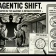 Seinen manga panel showing a CEO meeting an AI agent while the Sensei points to a sidebar of technical risks: Agentic Velocity and Prompt Hijacking.